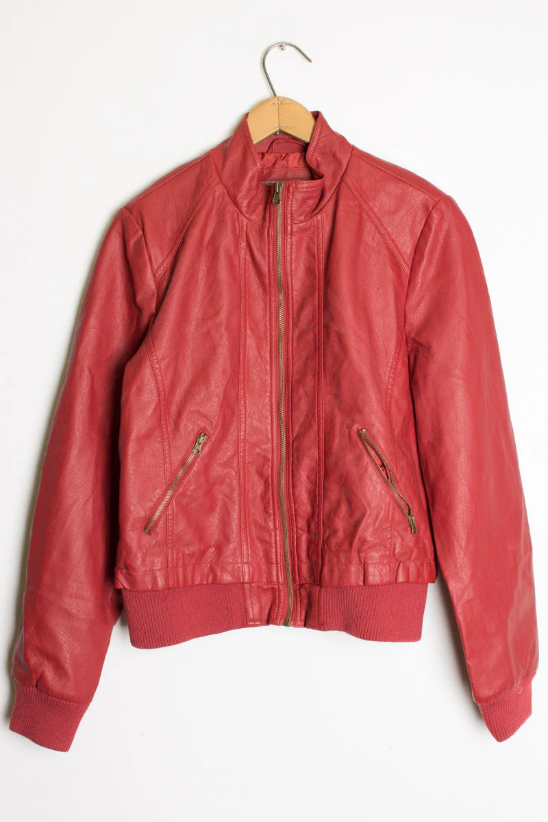 Faux Leather Moto Jacket 1 - Image 2