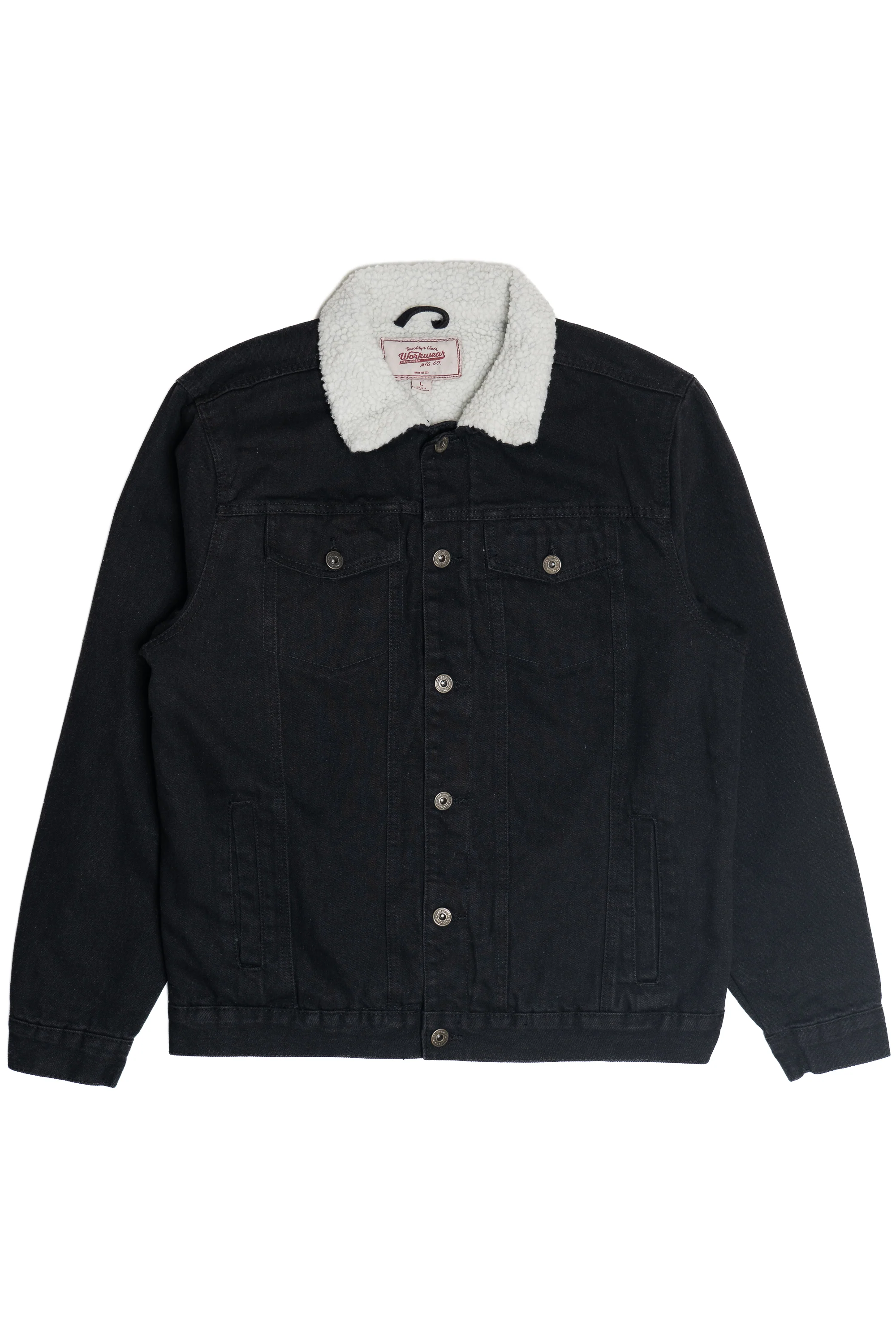 Faux Sherling Lined Trucker Jacket - Image 14