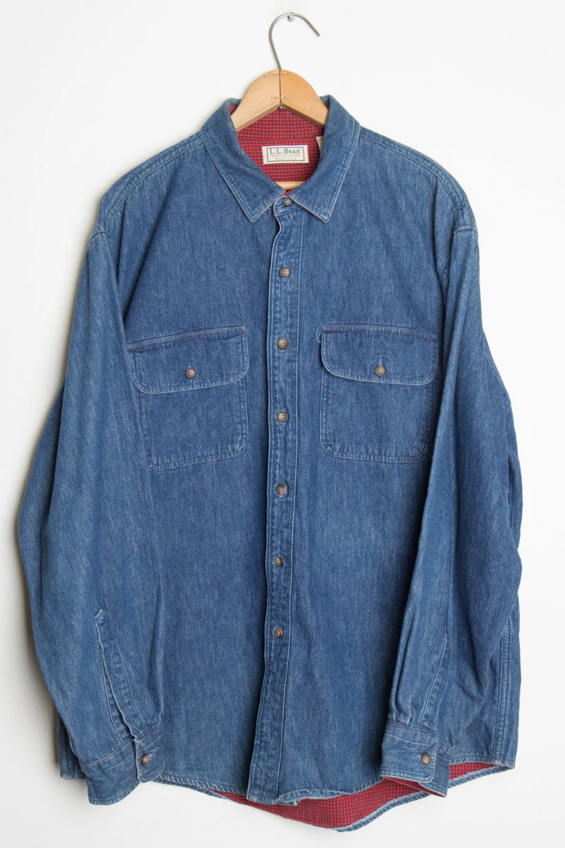 Fleece Lined Denim Overshirt - Image 2