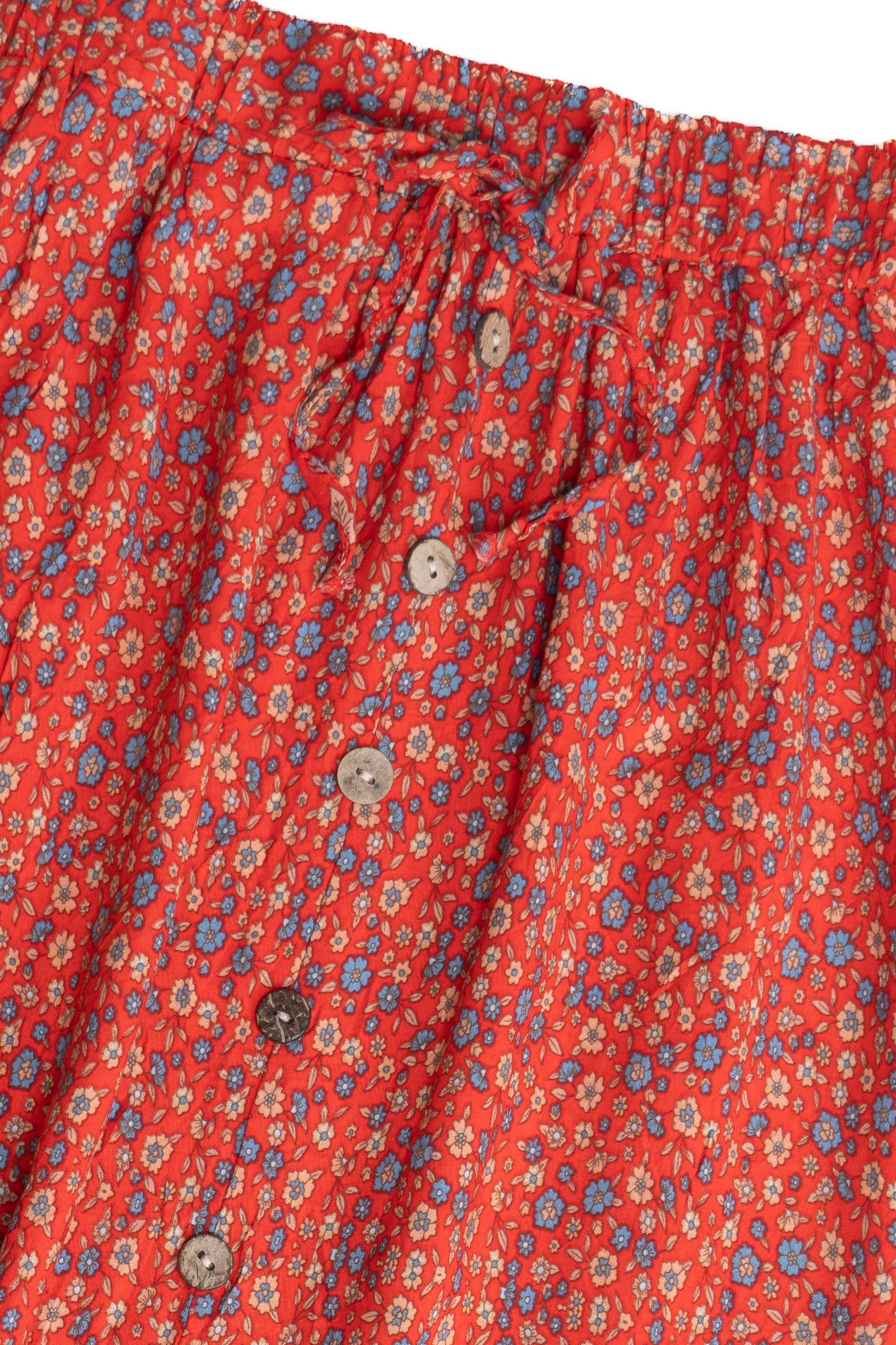 Floral Button Detail Maxi Skirt - Image 2