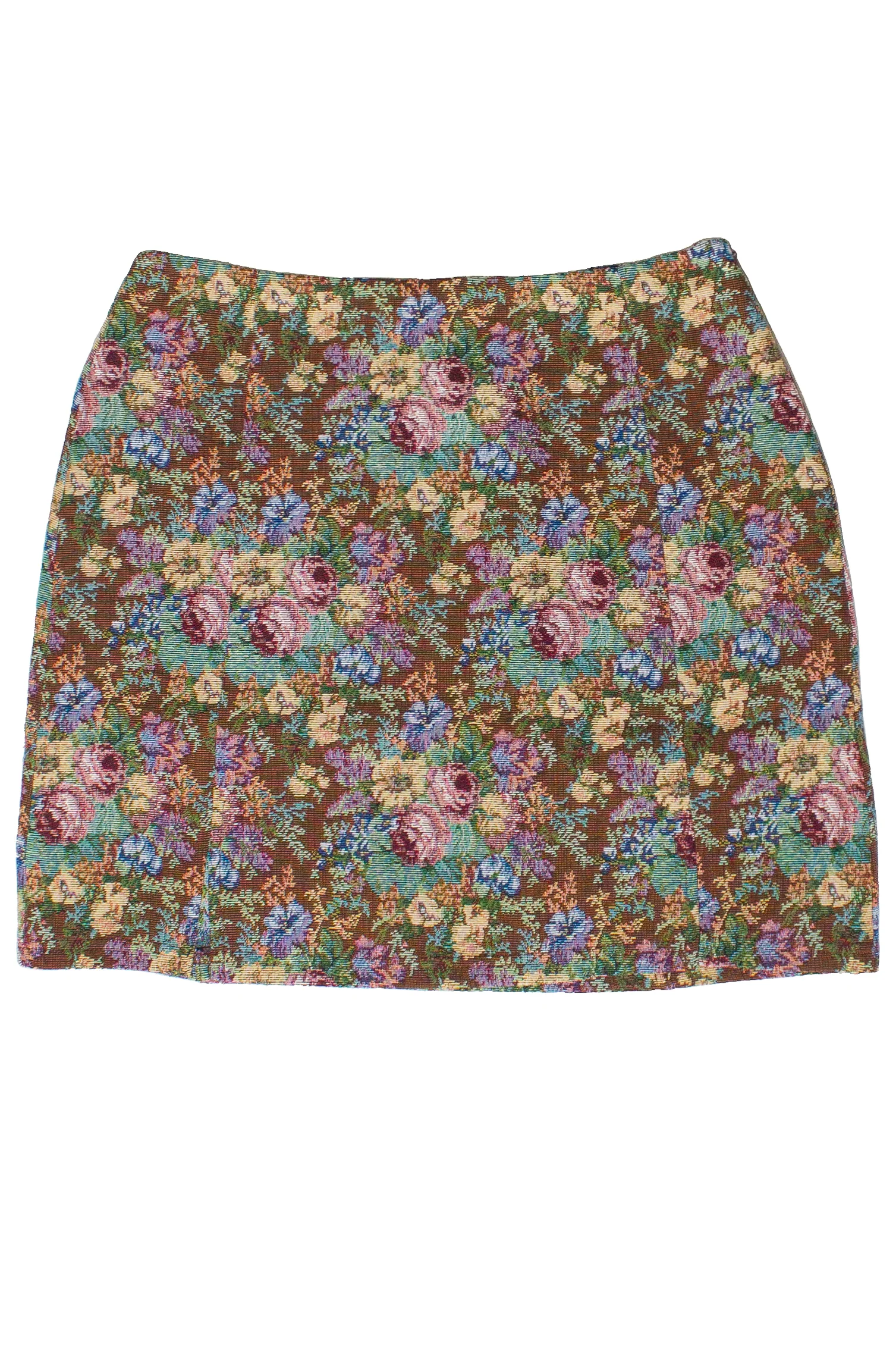 Floral Tapestry Mini Skirt - Image 6
