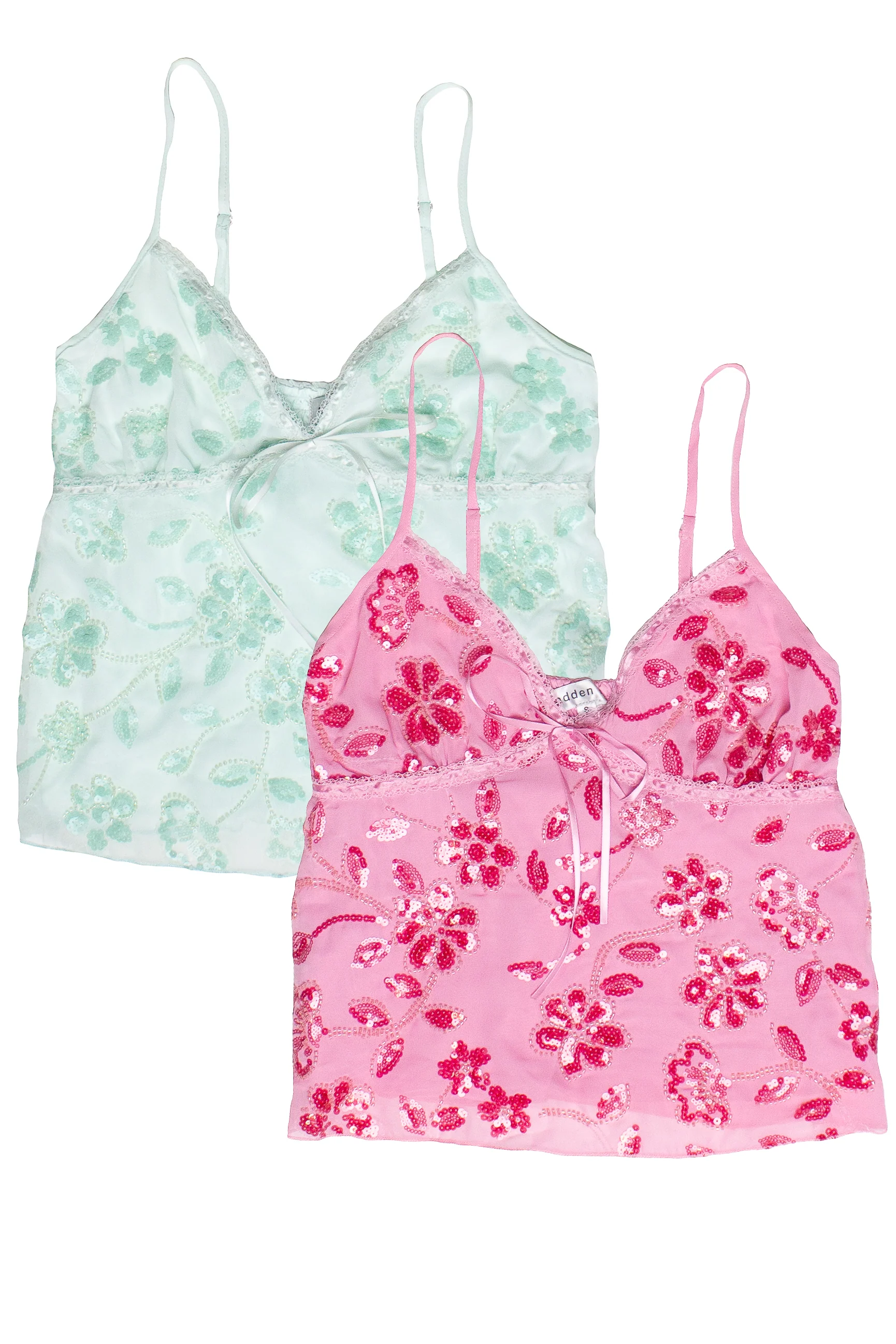 Flower Sequin Beaded Babydoll Top - Image 7