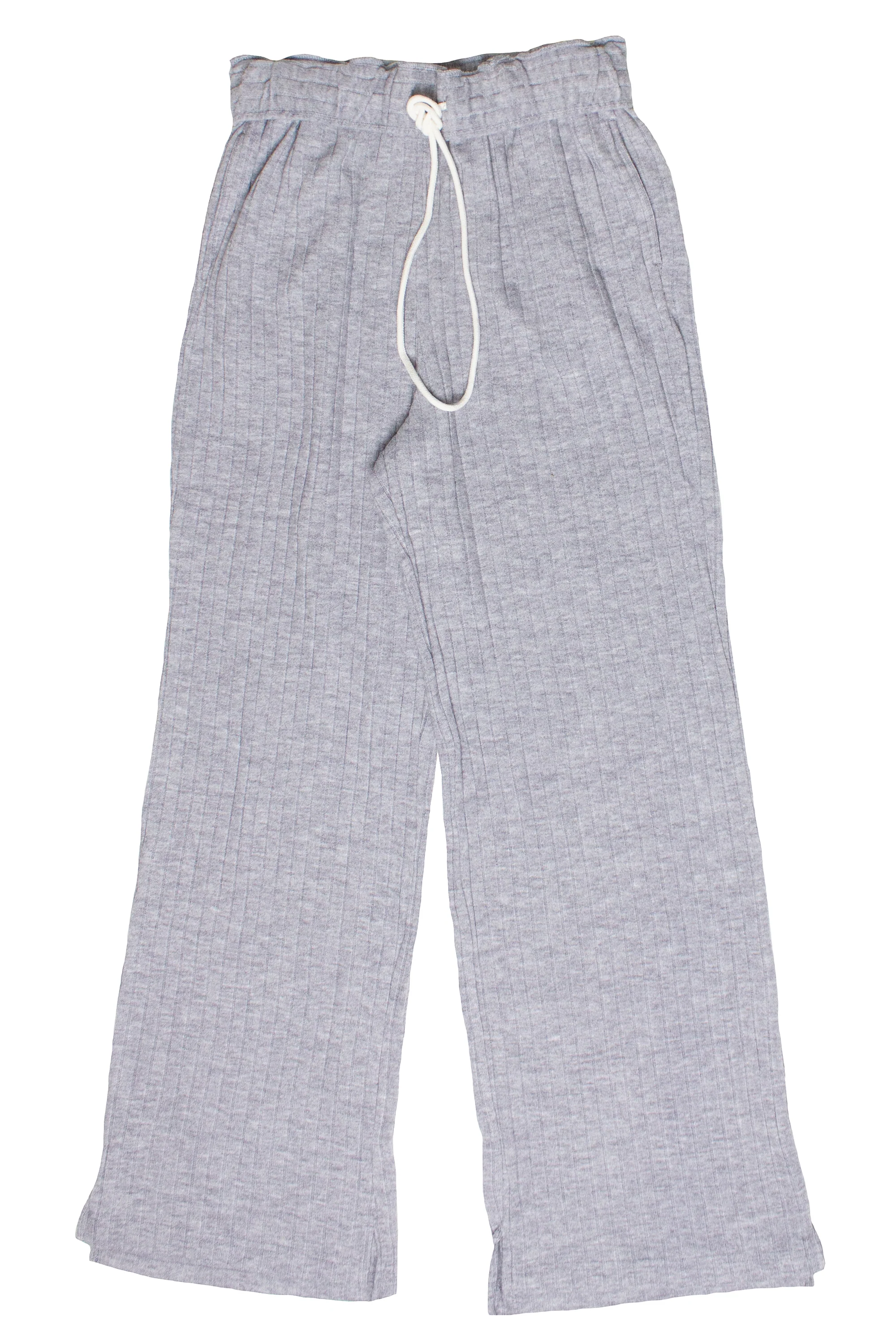Foldover Ribbed Wide Leg Sweatpants - Image 4