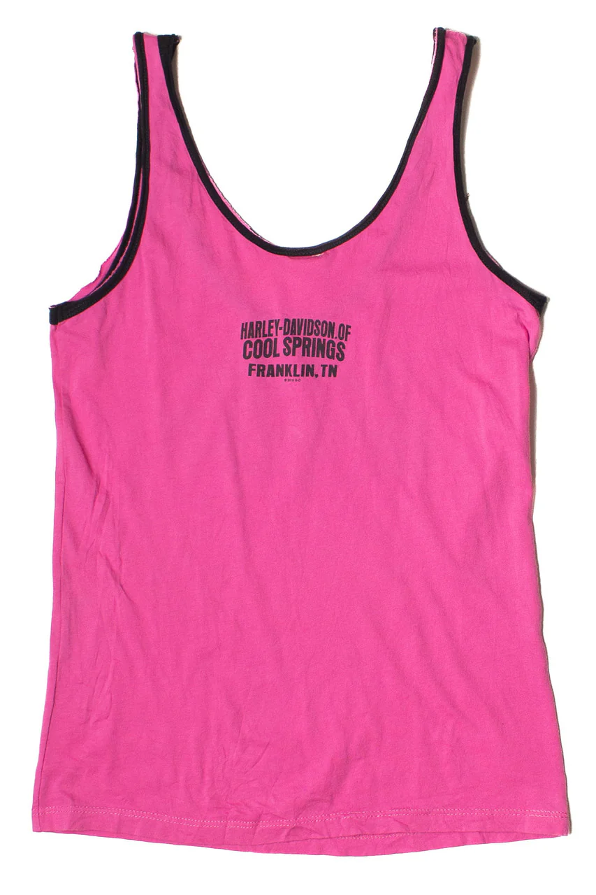Franklin Tennessee Pink Harley Davidson Tank Top (2016) - Image 2