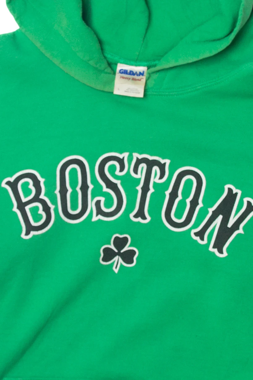 Gildan "Boston" Clover Logo Hooded Sweatshirt - Image 2