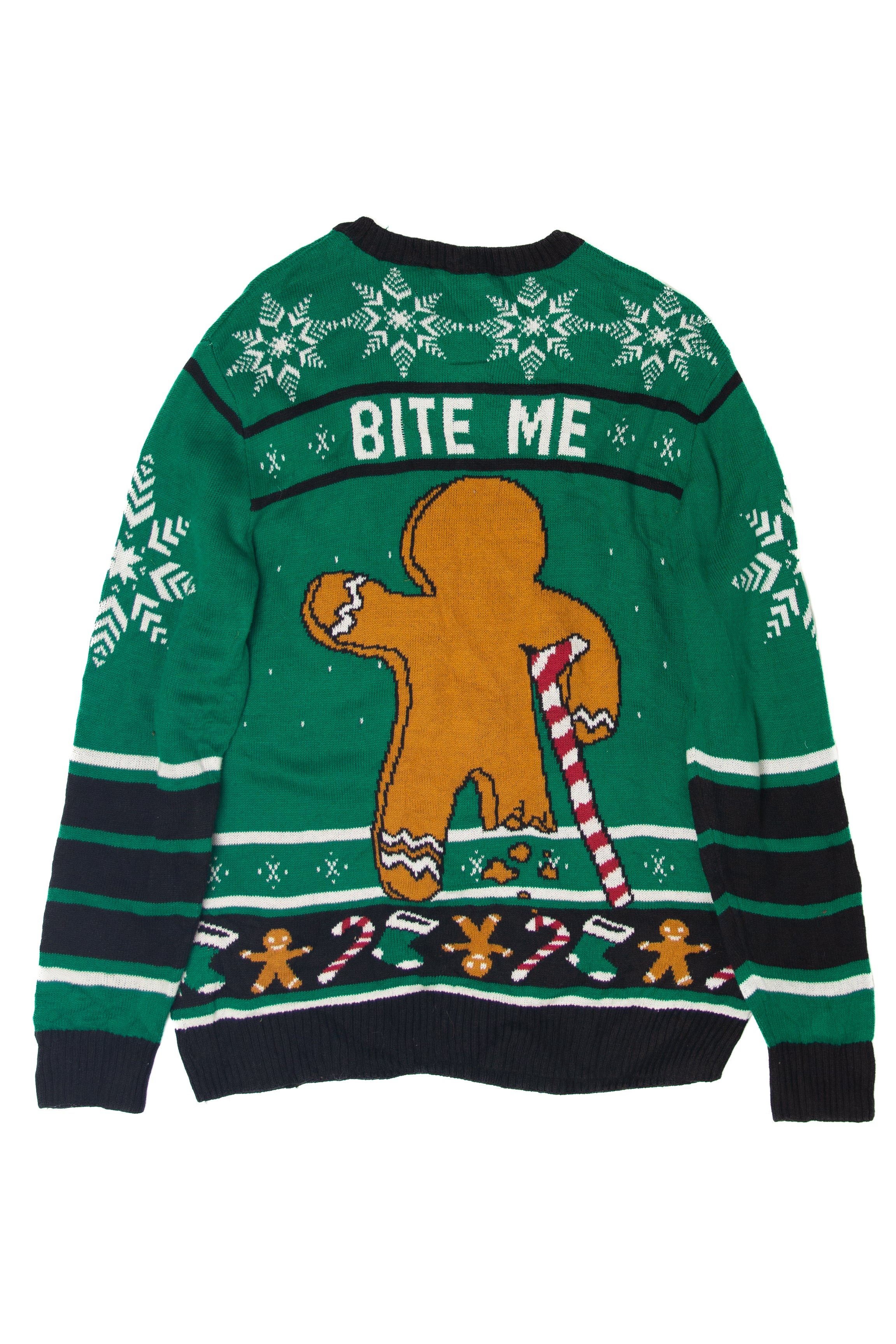 Gingerbread Man "Oh Snap" Ugly Christmas Sweater - Image 3
