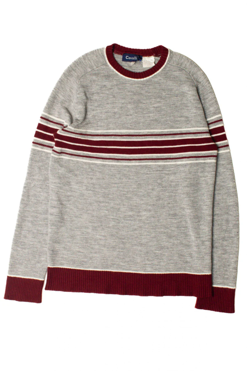 Gray and Maroon Sweater - Image 2