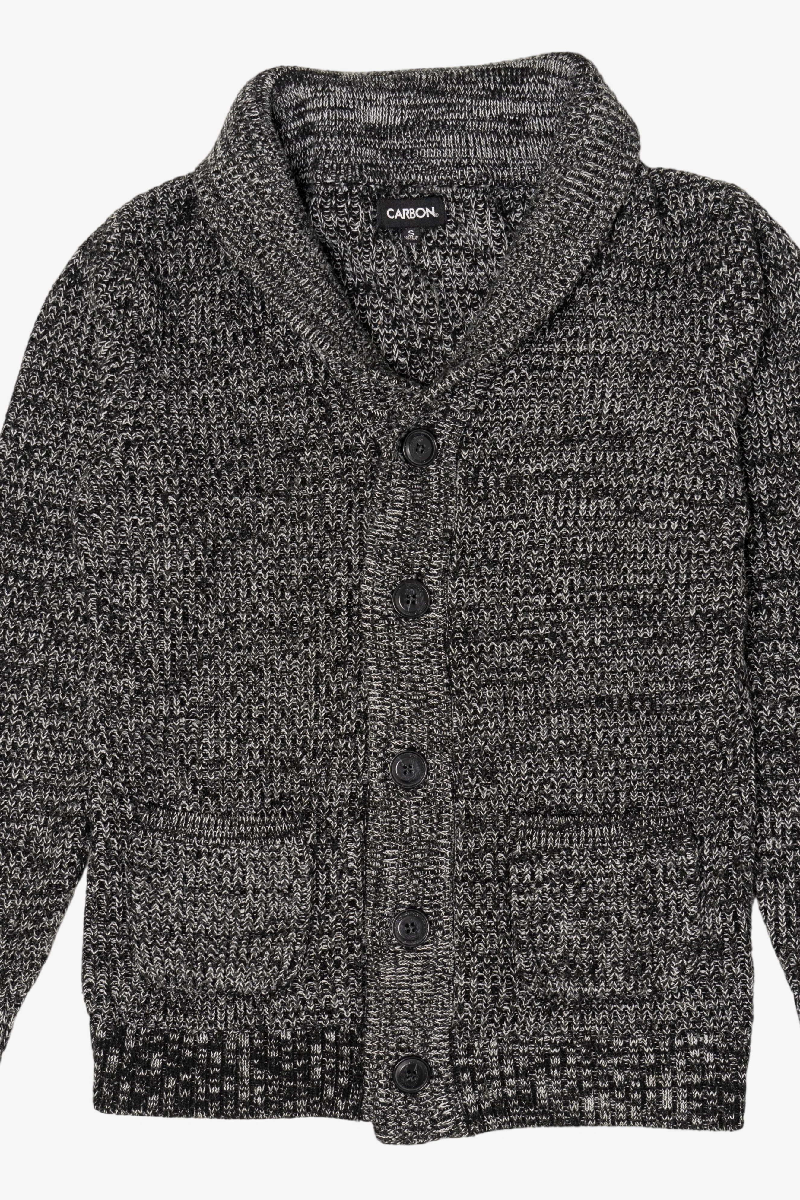 Gray Carbon Cardigan Sweater (2010s) - Image 5