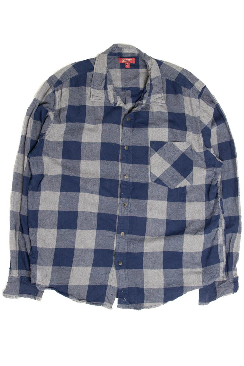 Gray & Navy Arizona Flannel Shirt