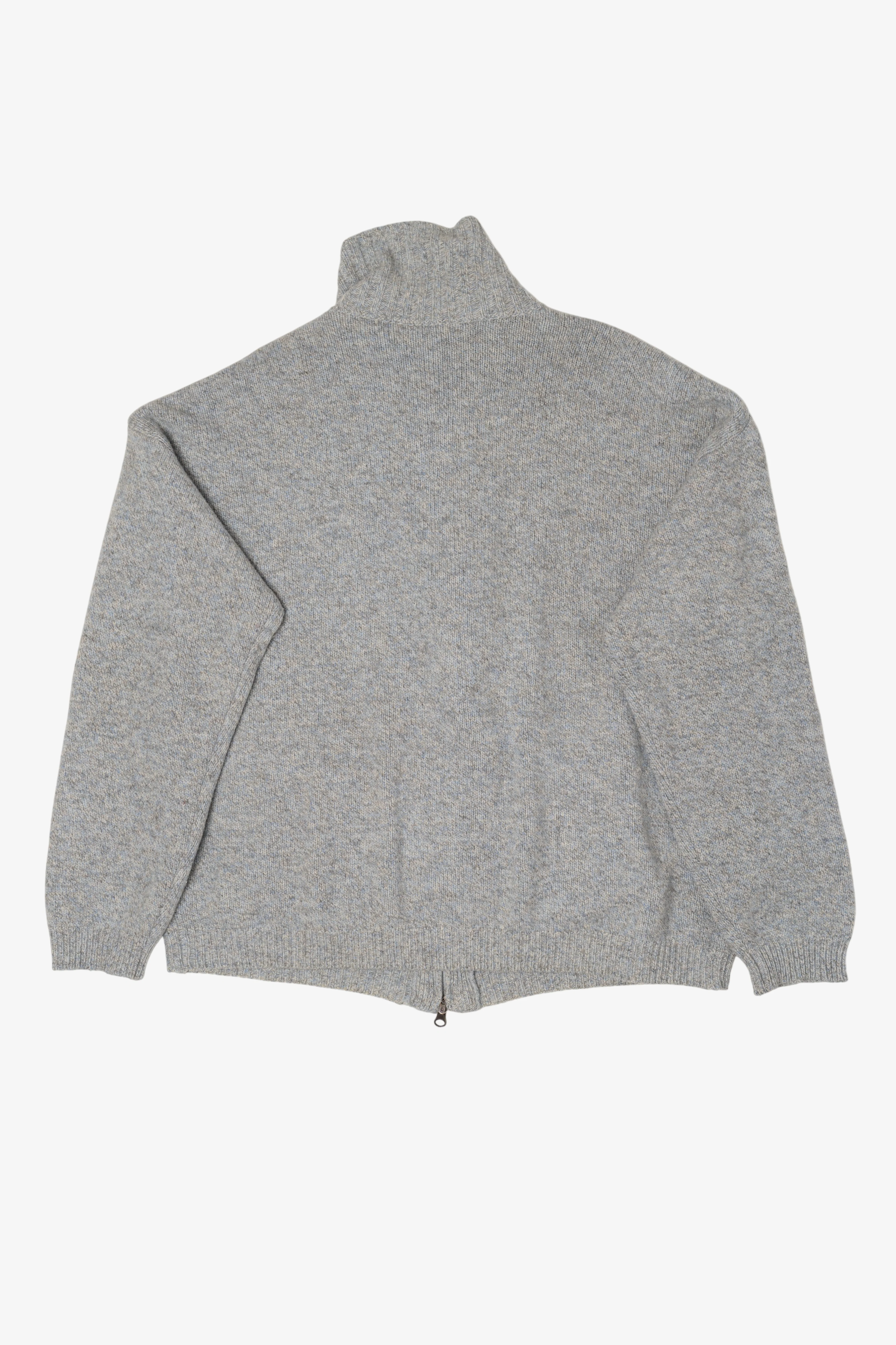 Gray Plaid Bramante Full Zip Sweater (2010s) - Image 5