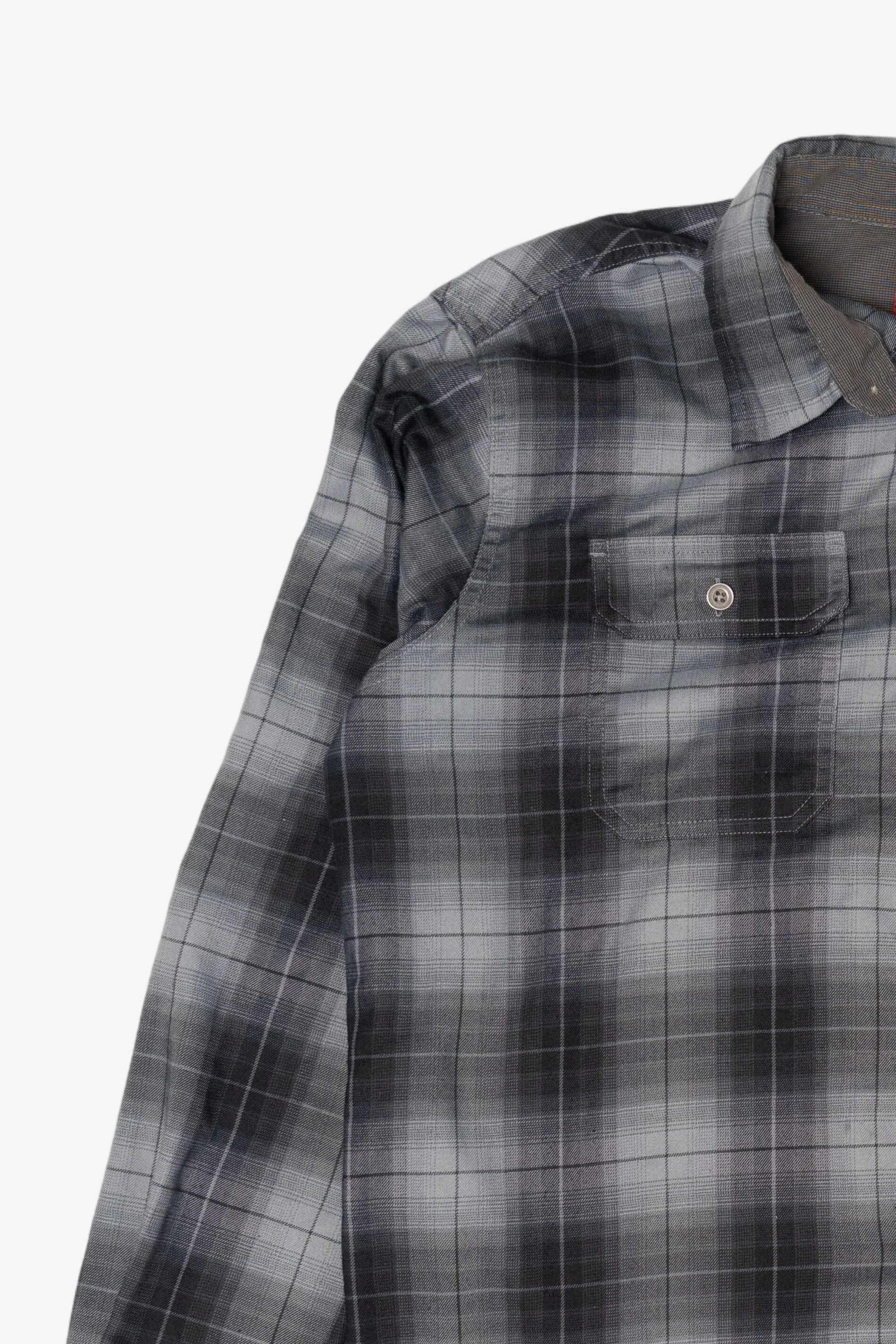 Gray Swiss Tech Flannel Shirt (2010s) - Image 7