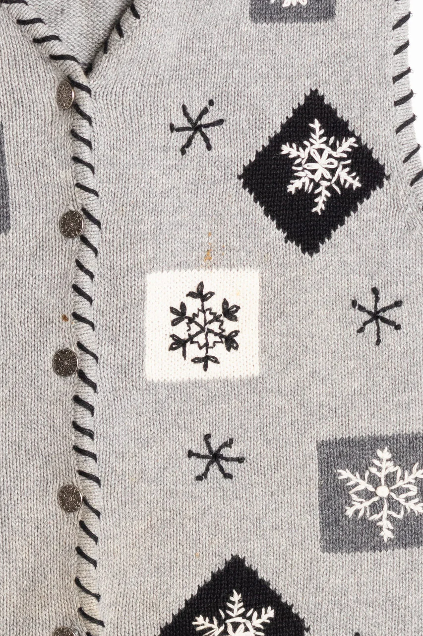 Gray Ugly Christmas Vest 59008 - Image 2