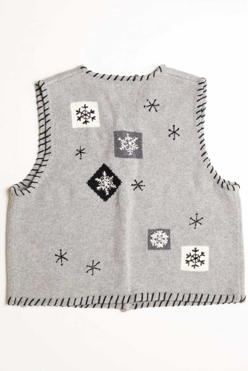 Gray Ugly Christmas Vest 59008 - Image 3