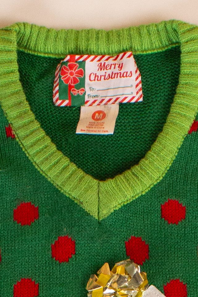 Green Bows Ugly Christmas Vest (2020s) - Image 3