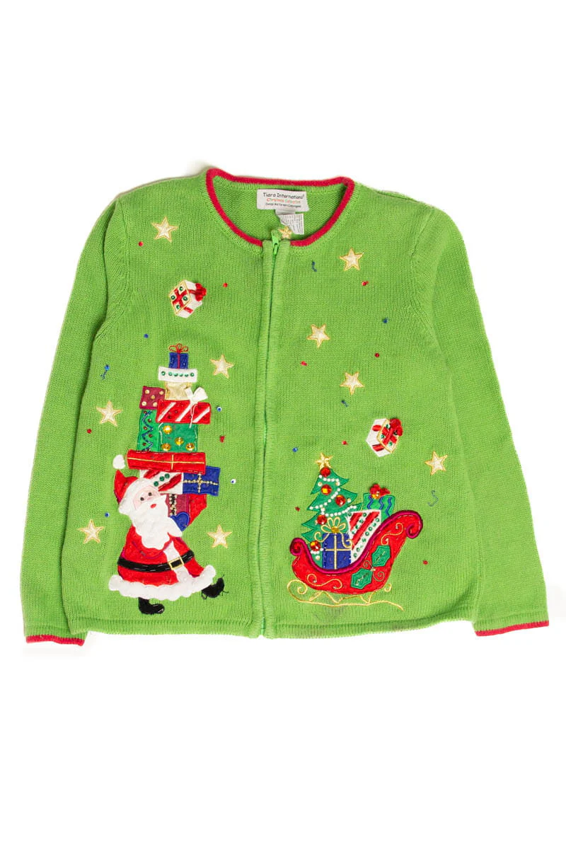 Green Ugly Christmas Cardigan 60285 - Image 2