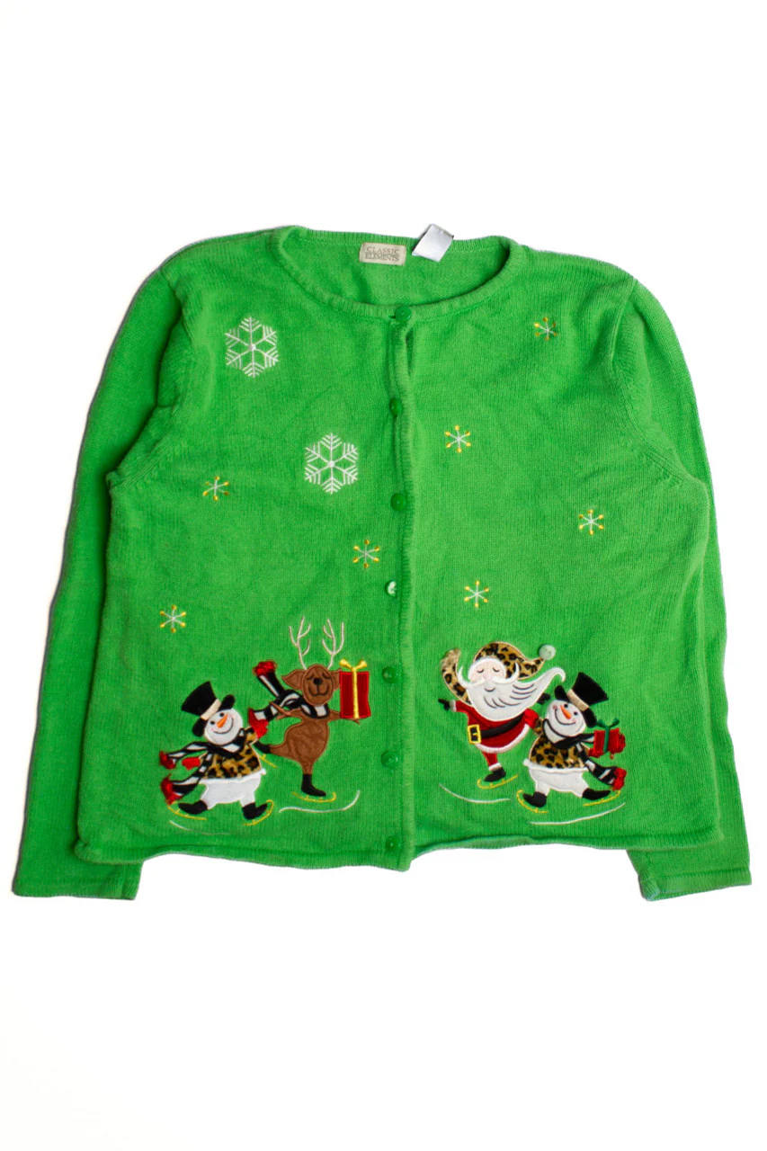 Green Ugly Christmas Cardigan 60488 - Image 2