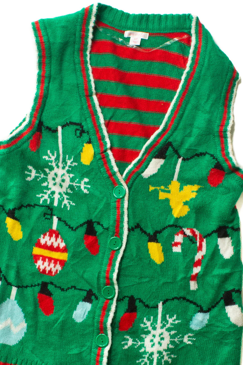 Green Ugly Christmas Vest 63539 - Image 2