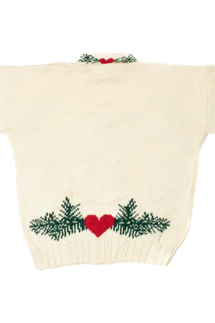 Hand Knit Santa With Dove Ugly Christmas Sweater 61359 - Image 3