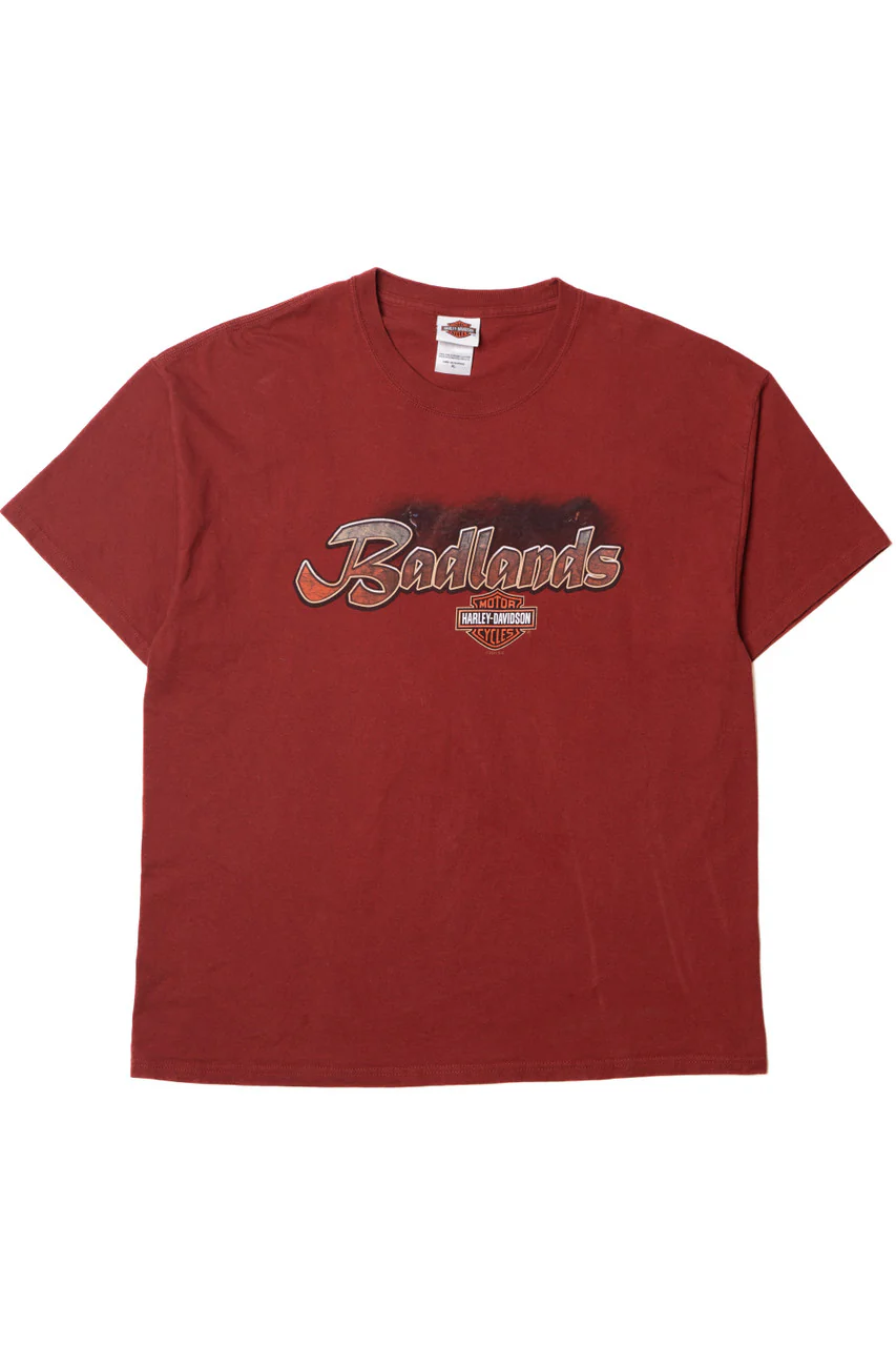 Harley Davidson "Badlands" Scenic Night Sky T-Shirt - Image 5