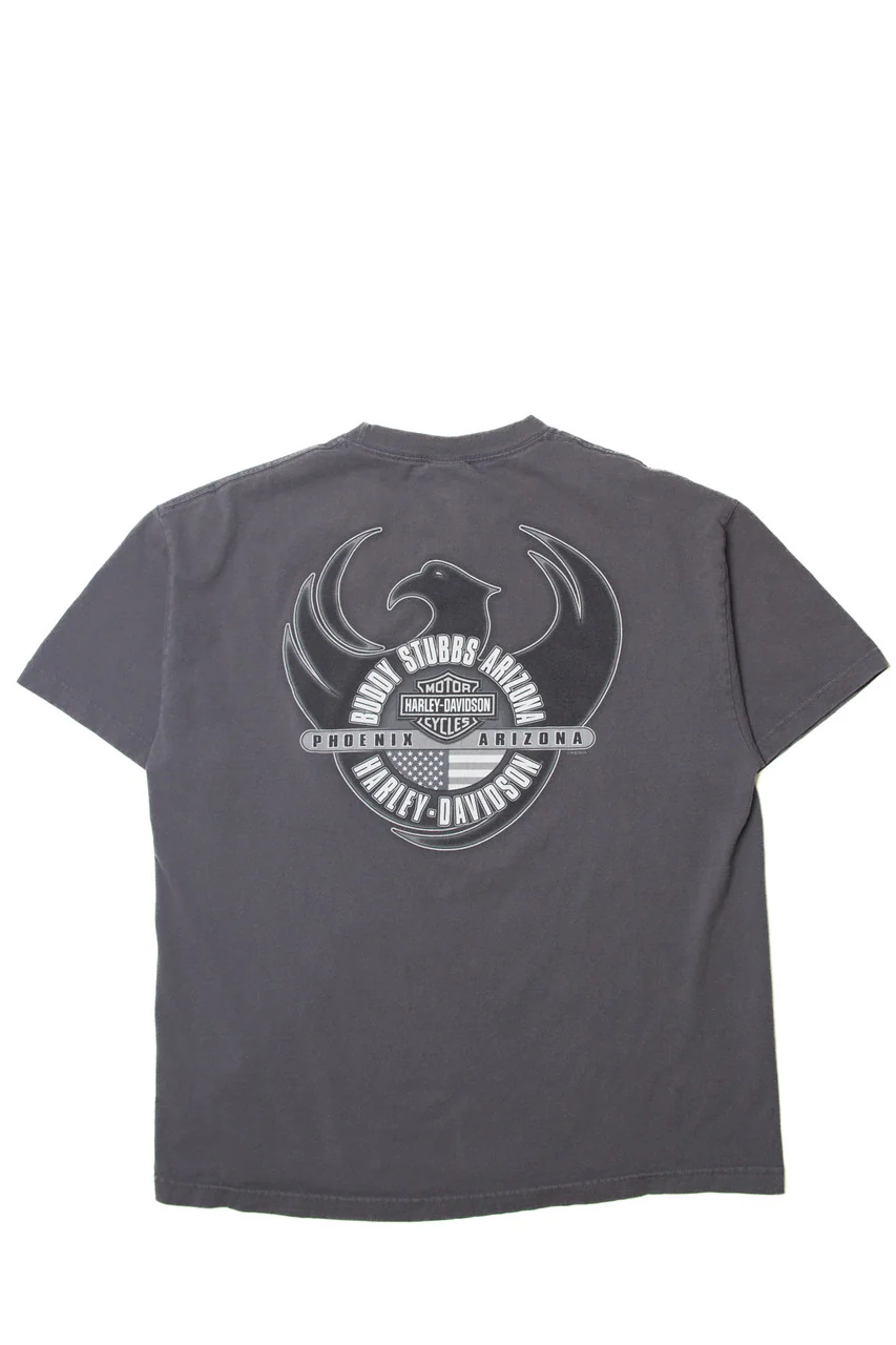Harley Davidson "Buddy Stubs Arizona" T-Shirt (2010s) - Image 2