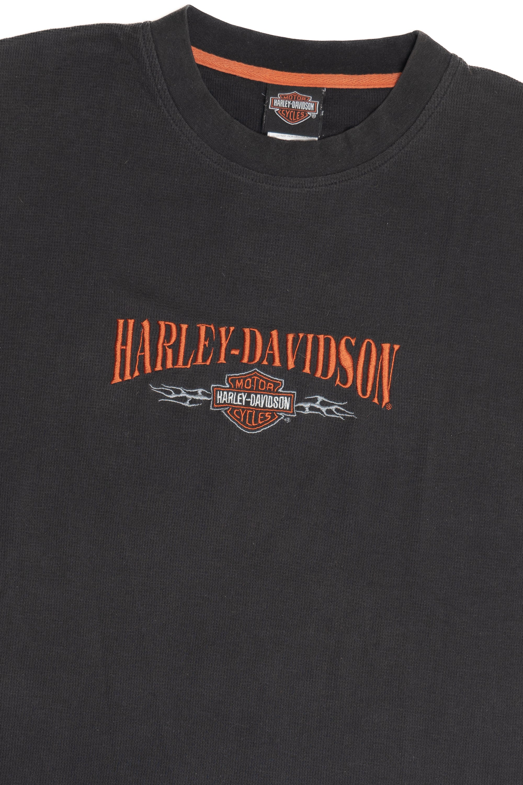 Harley Davidson Embroidered Logo Waffle Weave Muscle Shirt - Image 2