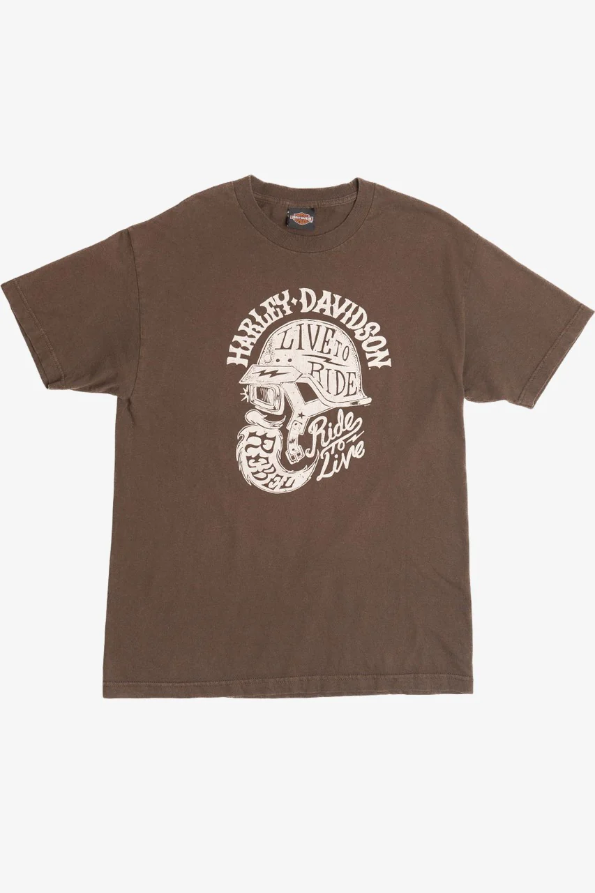 Harley Davidson "Live To Ride Ride To Live" Rebel Black Hills T-Shirt