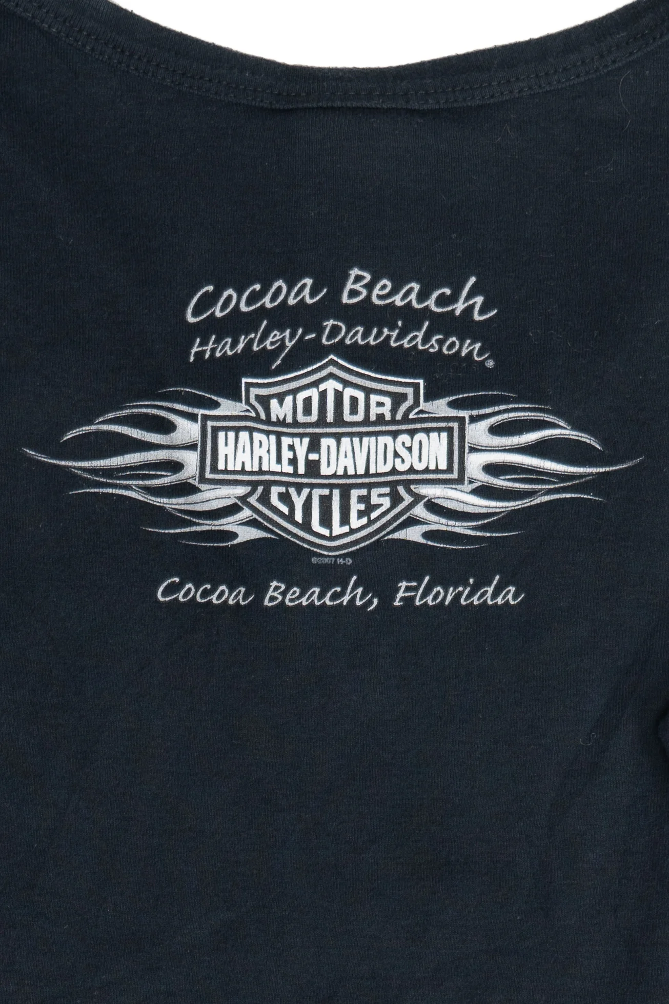 Harley Davidson Rhinestone Cocoa Beach Long Sleeve T-Shirt - Image 5