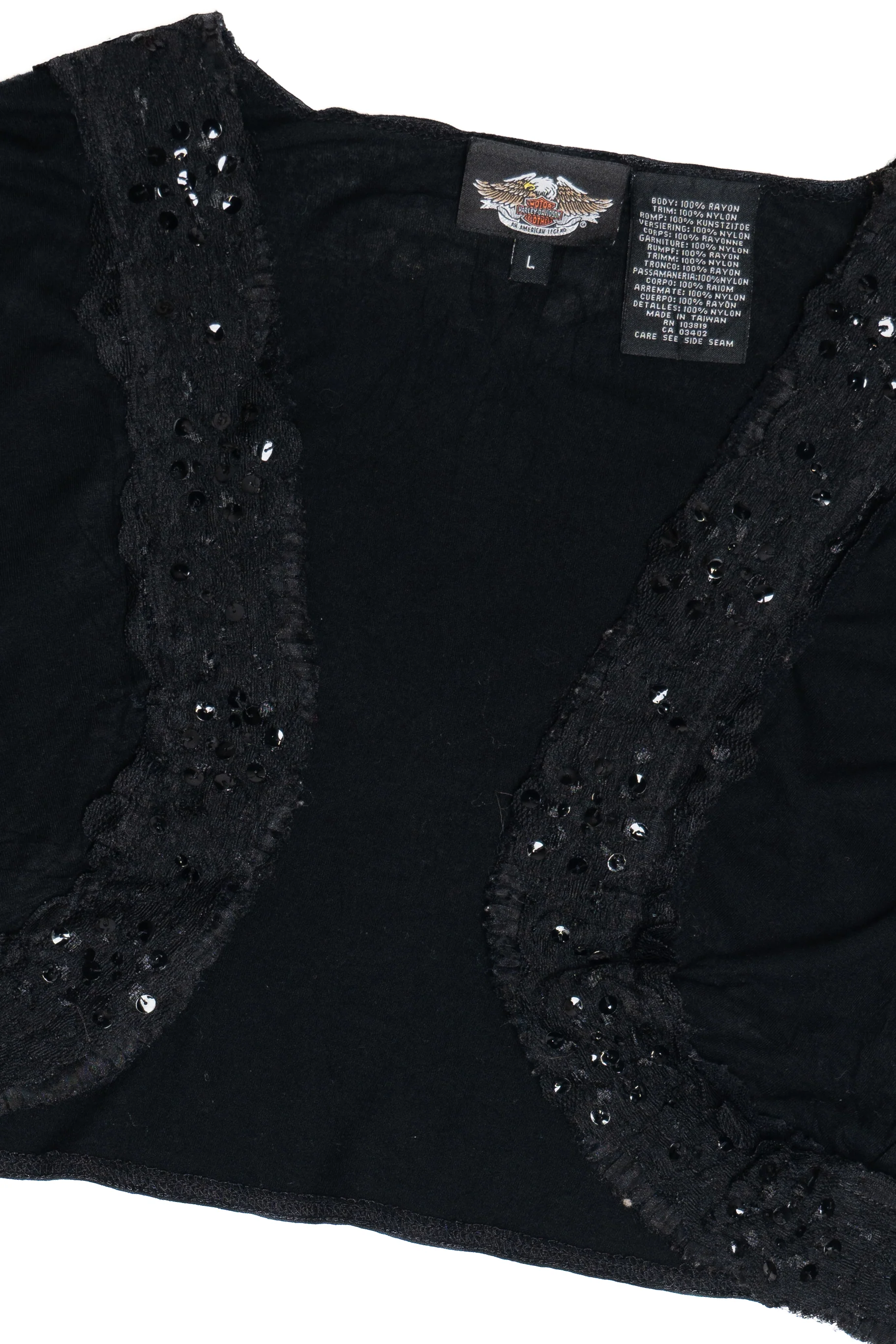 Harley Davidson Sequin Bolero Long Sleeve Top (2010s) - Image 5