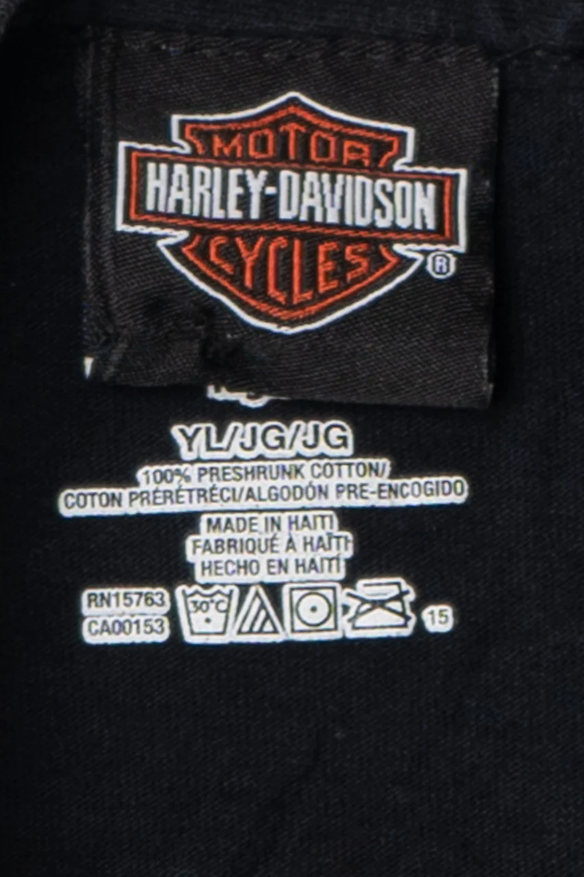 Harley Davidson Skeleton Long Sleeve T-Shirt - Image 3