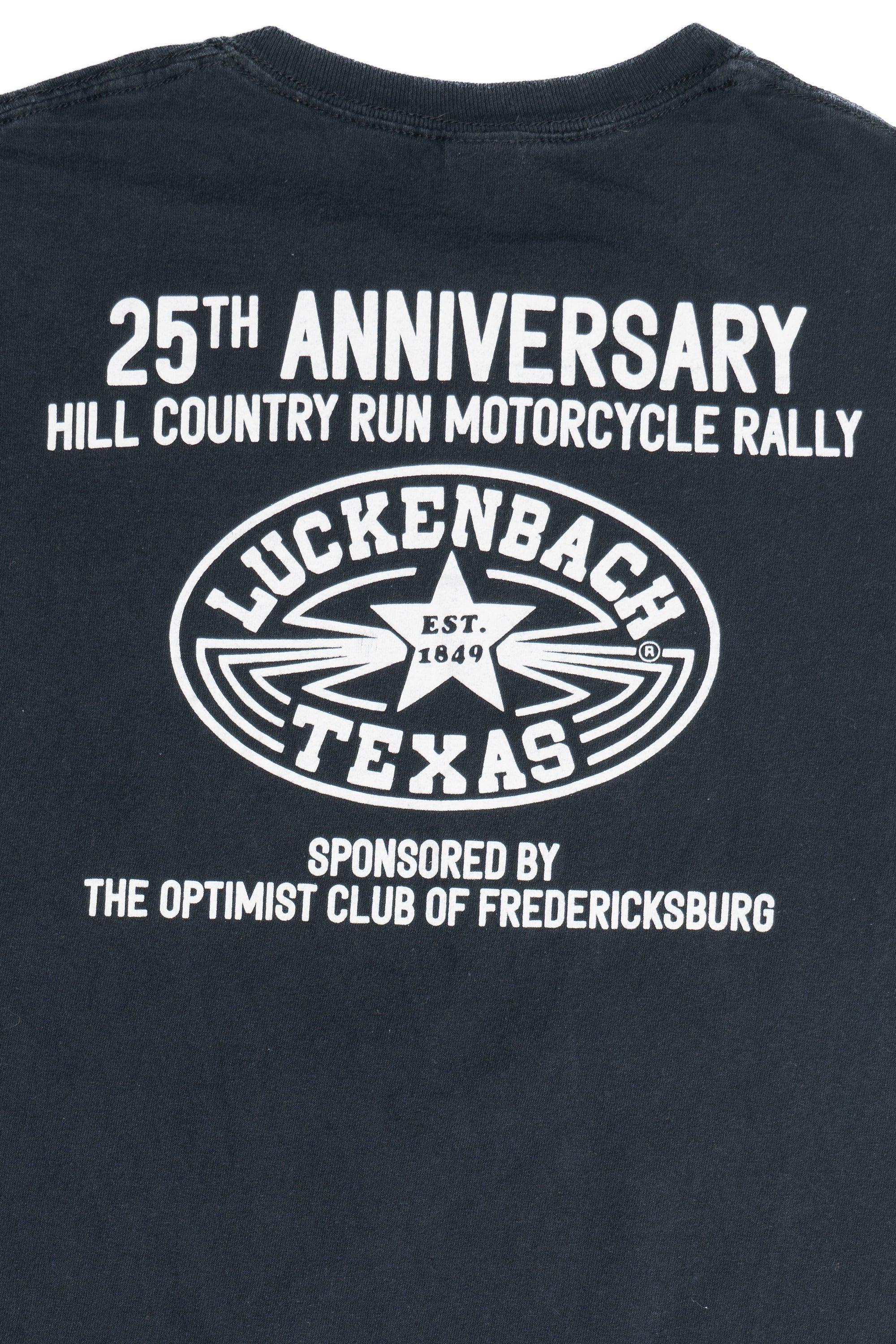 Hill Country Run Motorcycle Rally 25th Anniversary T-Shirt - Image 4