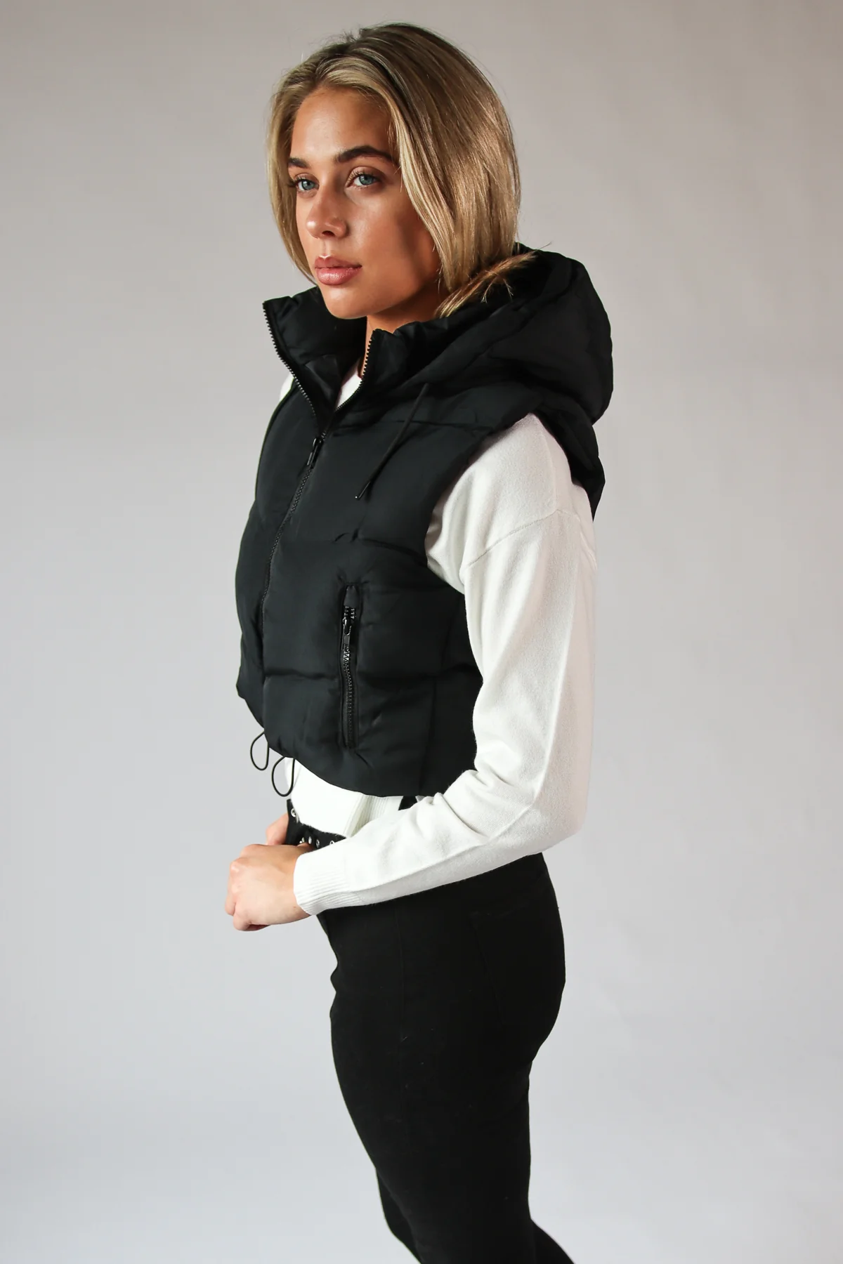 Hooded Puffer Vest - Image 3