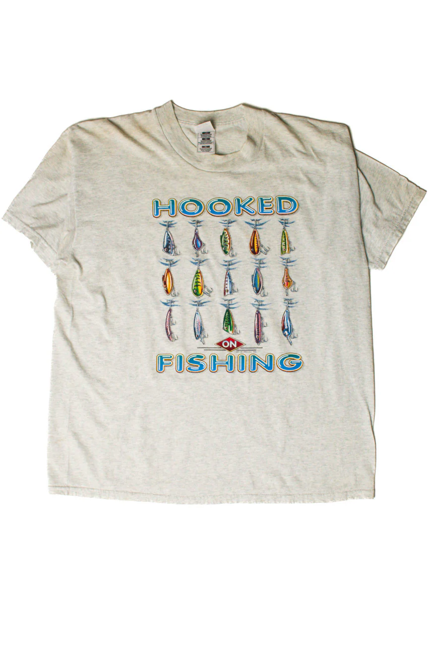 Hooked Fishing T-Shirt - Image 2