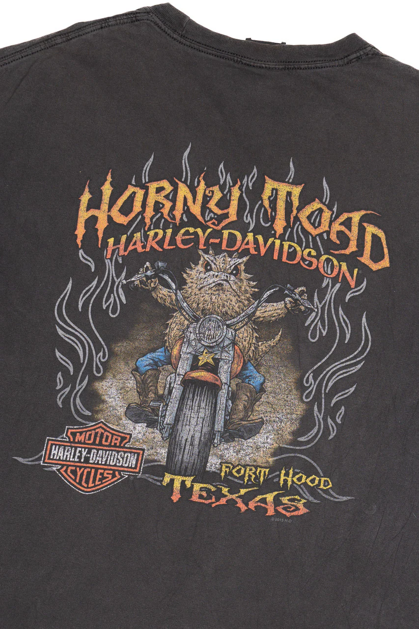 "Horny Toad" Fort Hood Texas Harley Davidson T-Shirt - Image 2