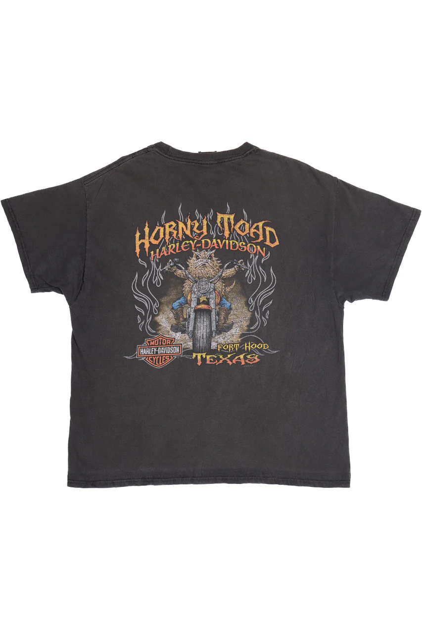 "Horny Toad" Fort Hood Texas Harley Davidson T-Shirt - Image 4