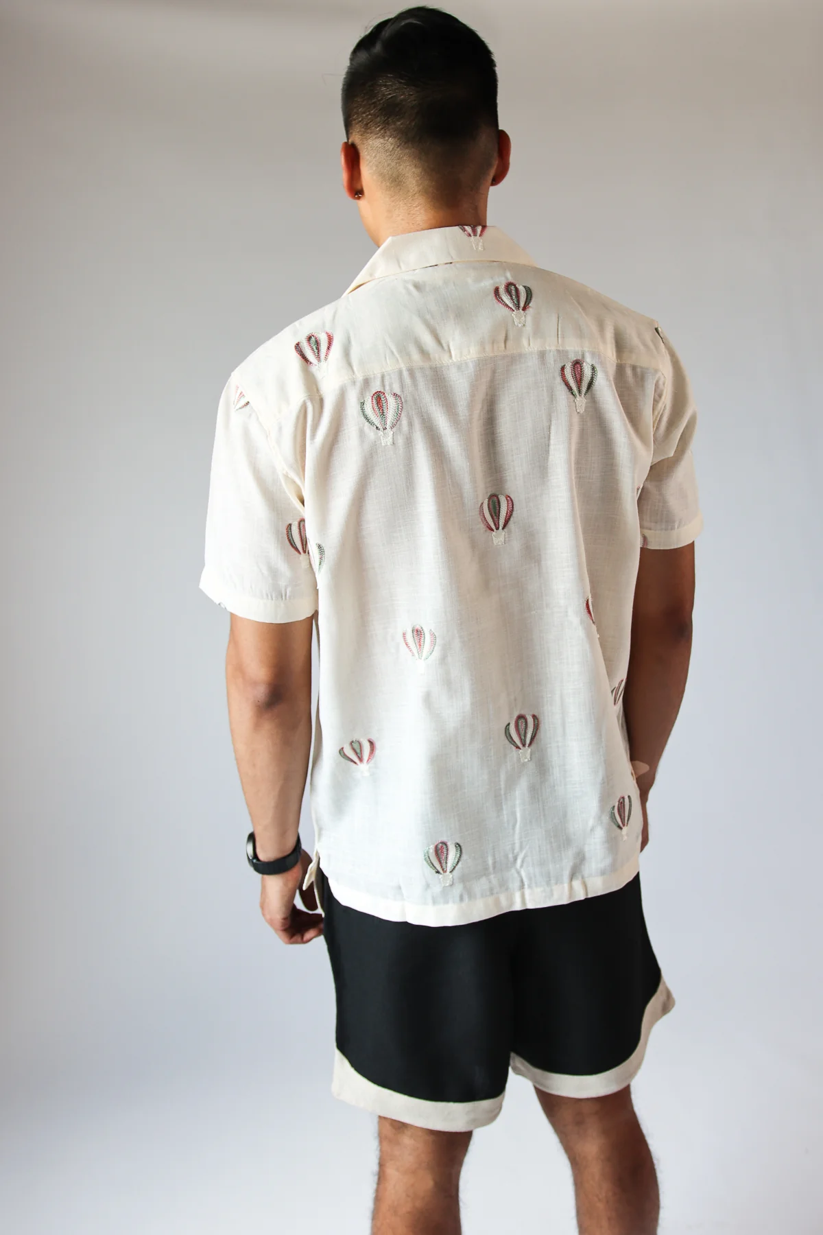 Hot Air Balloon Embroidered Button Up Shirt - Image 6