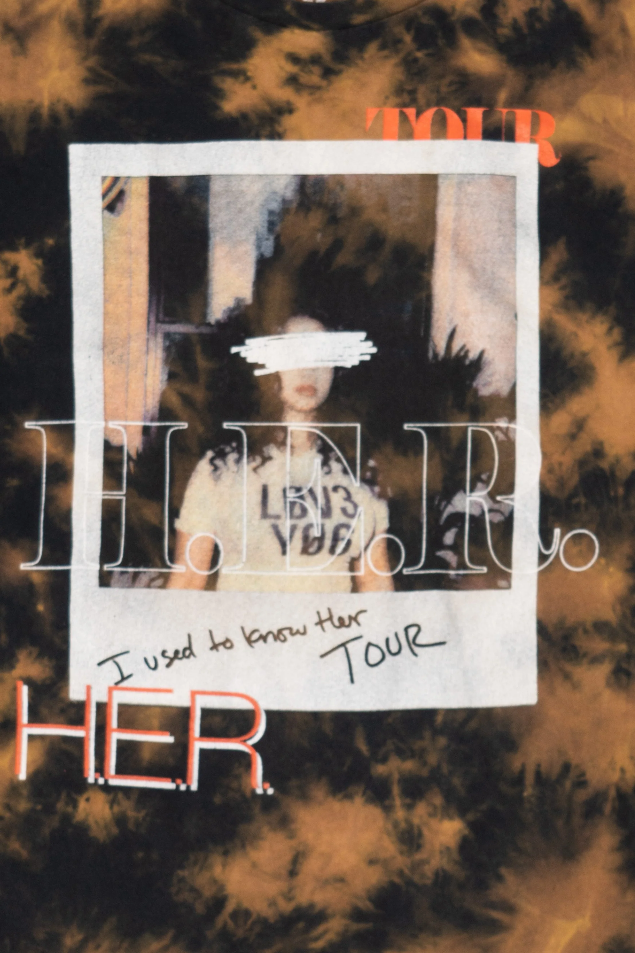 I Use To Know H.E.R. Tour Tie Dye T-Shirt (2020s) - Image 3