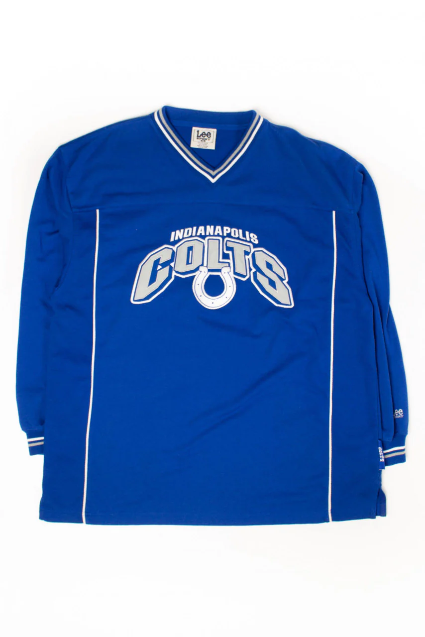 Indianapolis Colts V-Neck Sweatshirt (2000s) - Image 2