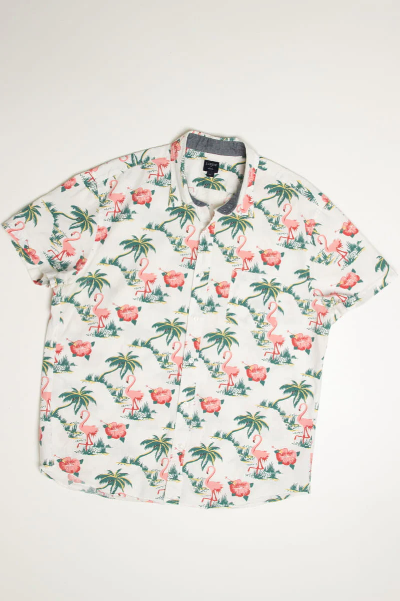 J. Crew Flamingo Hawaiian Shirt - Image 2