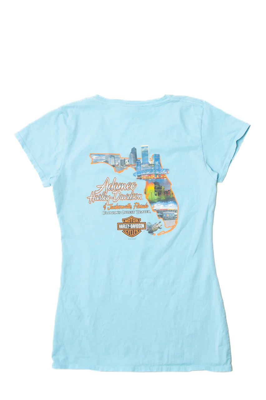 Jacksonville Florida Harley Davidson T-Shirt (2010s) - Image 2