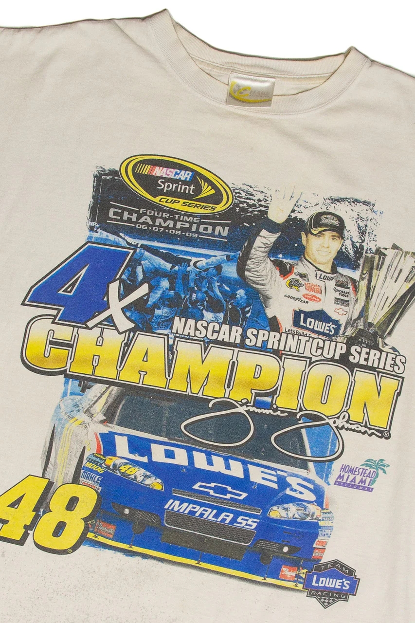 Jimmie Johnson 4 Time Champion Nascar T-Shirt - Image 3