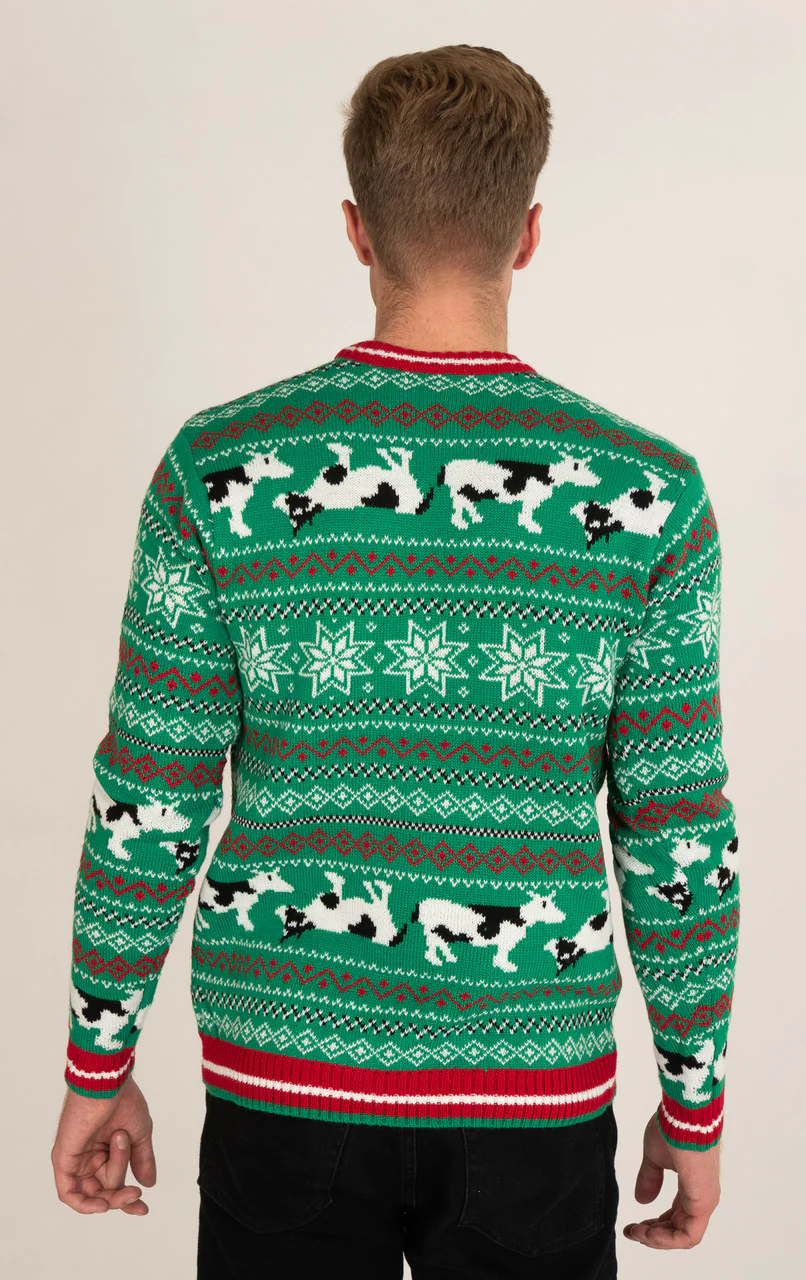 Jingle Cowbell Christmas Sweater - Image 4