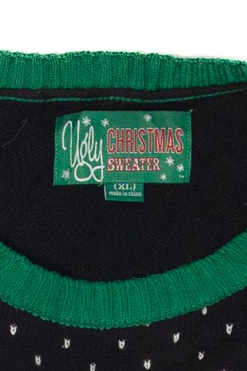 "Jolly To The Bone" Ugly Christmas Pullover (2010s) - Image 4