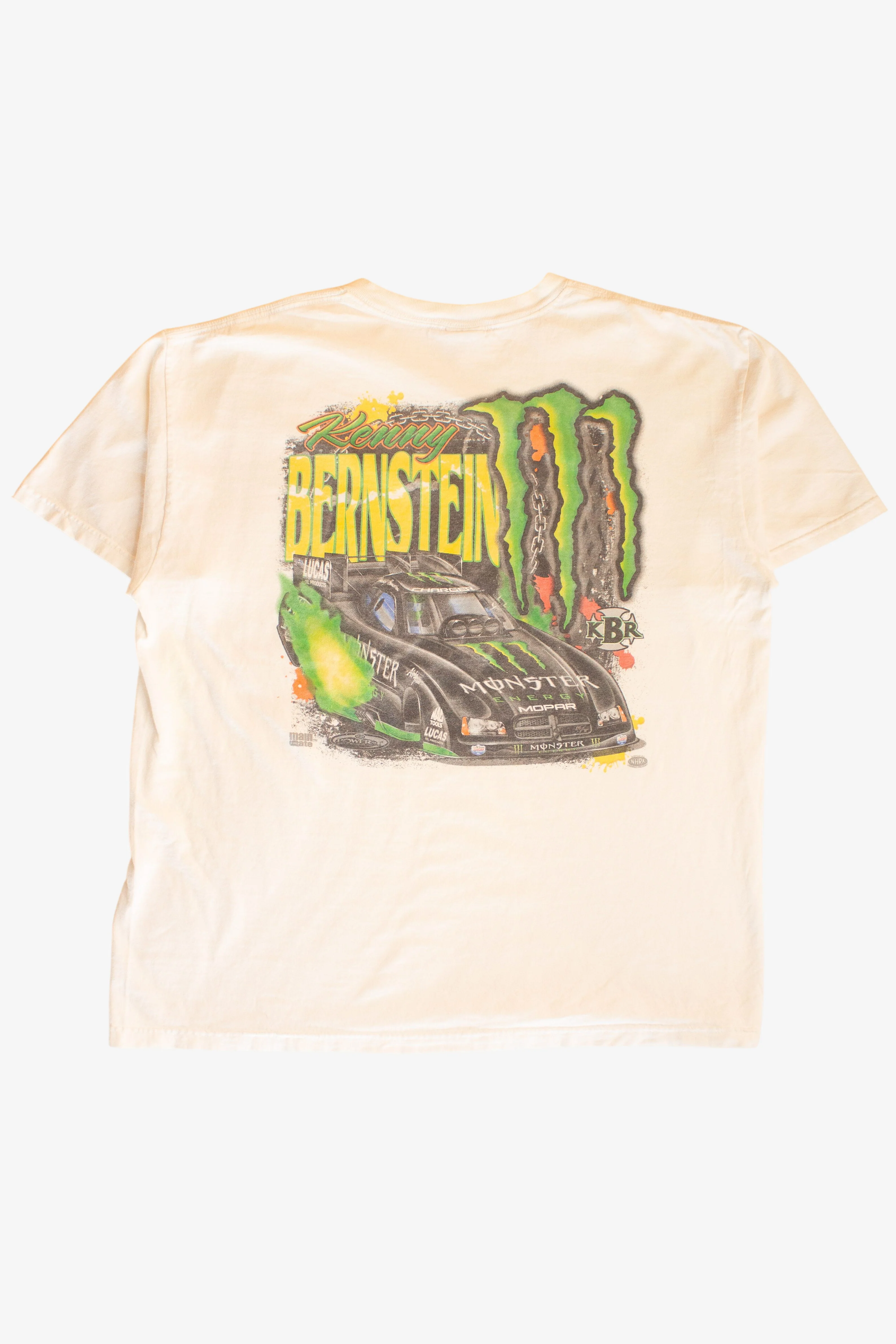 Kenny Bernstein Monster Energy Racing T-Shirt (2000s) - Image 2