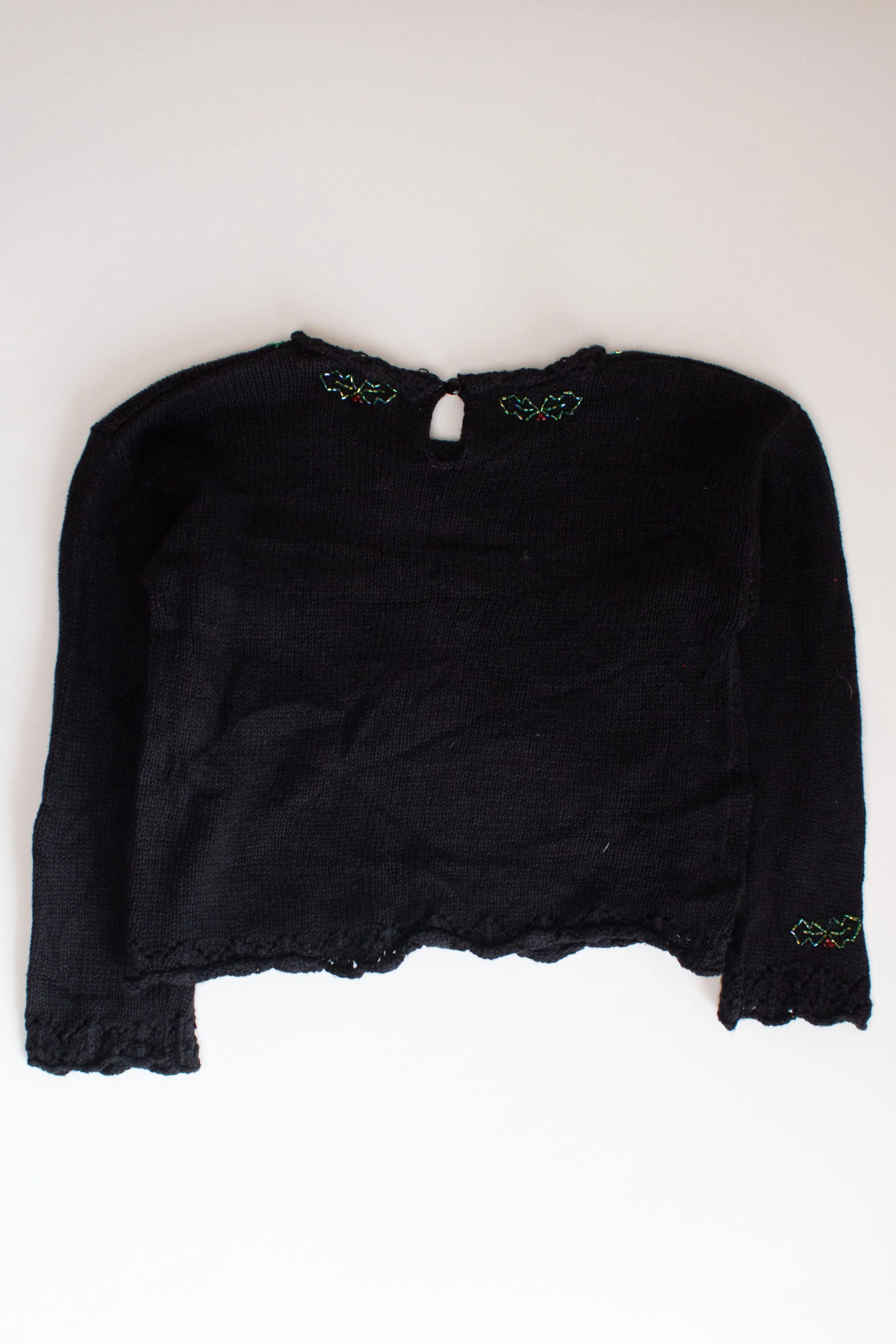 Kids Black Ugly Christmas Pullover 63830 - Image 2