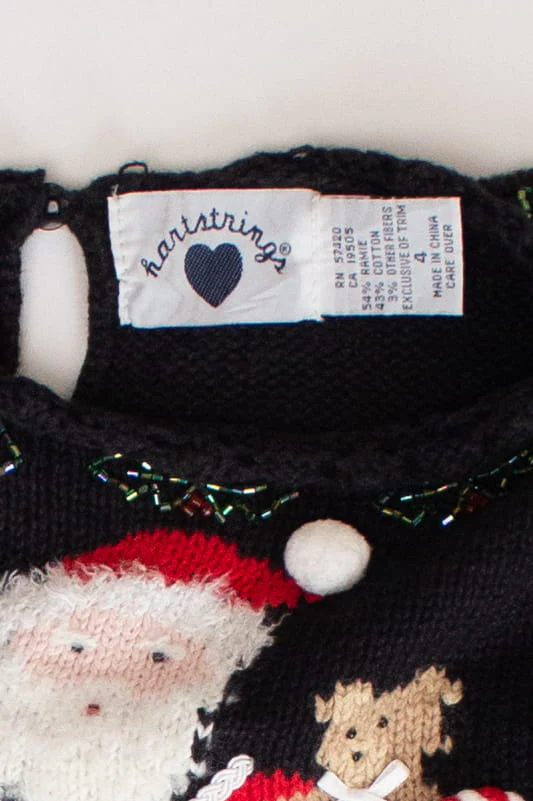 Kids Black Ugly Christmas Pullover 63830 - Image 3