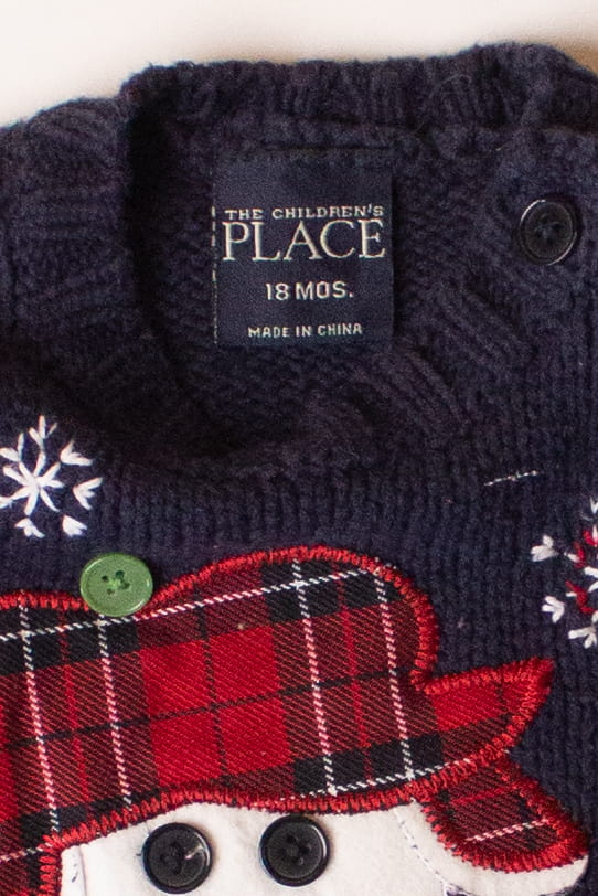 Kids Blue Ugly Christmas Pullover 63873 - Image 3