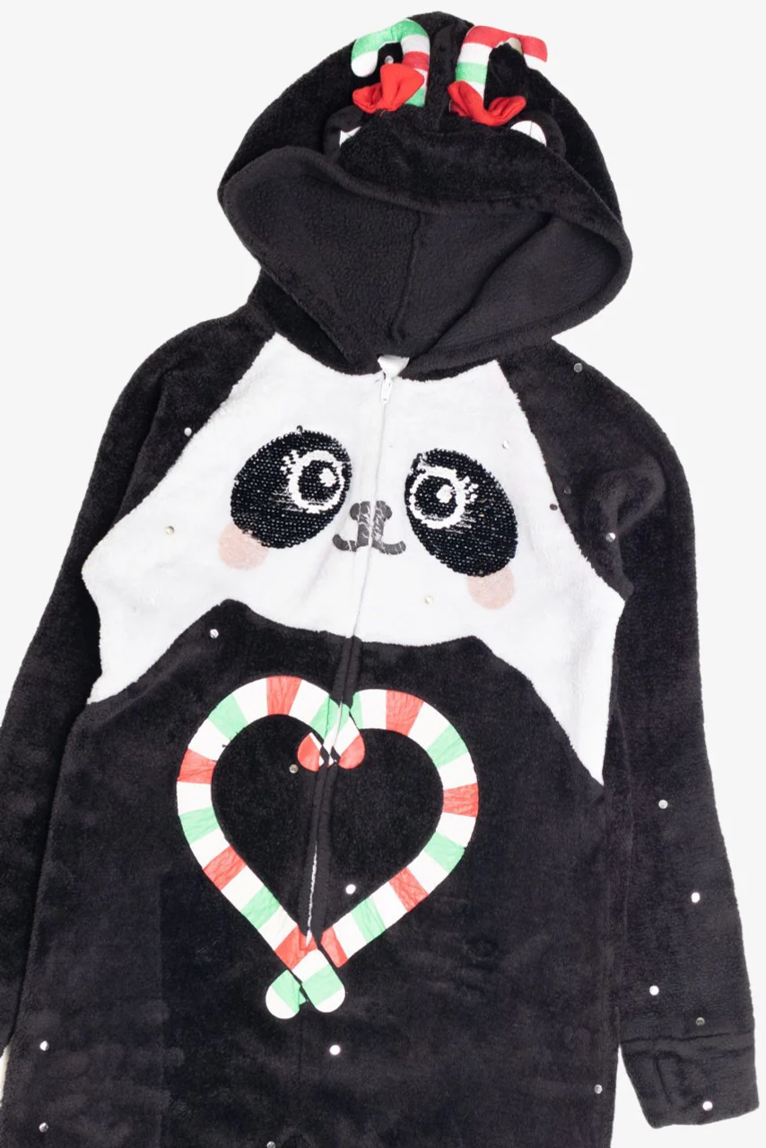 Kids' Christmas Panda Onesie - Image 2