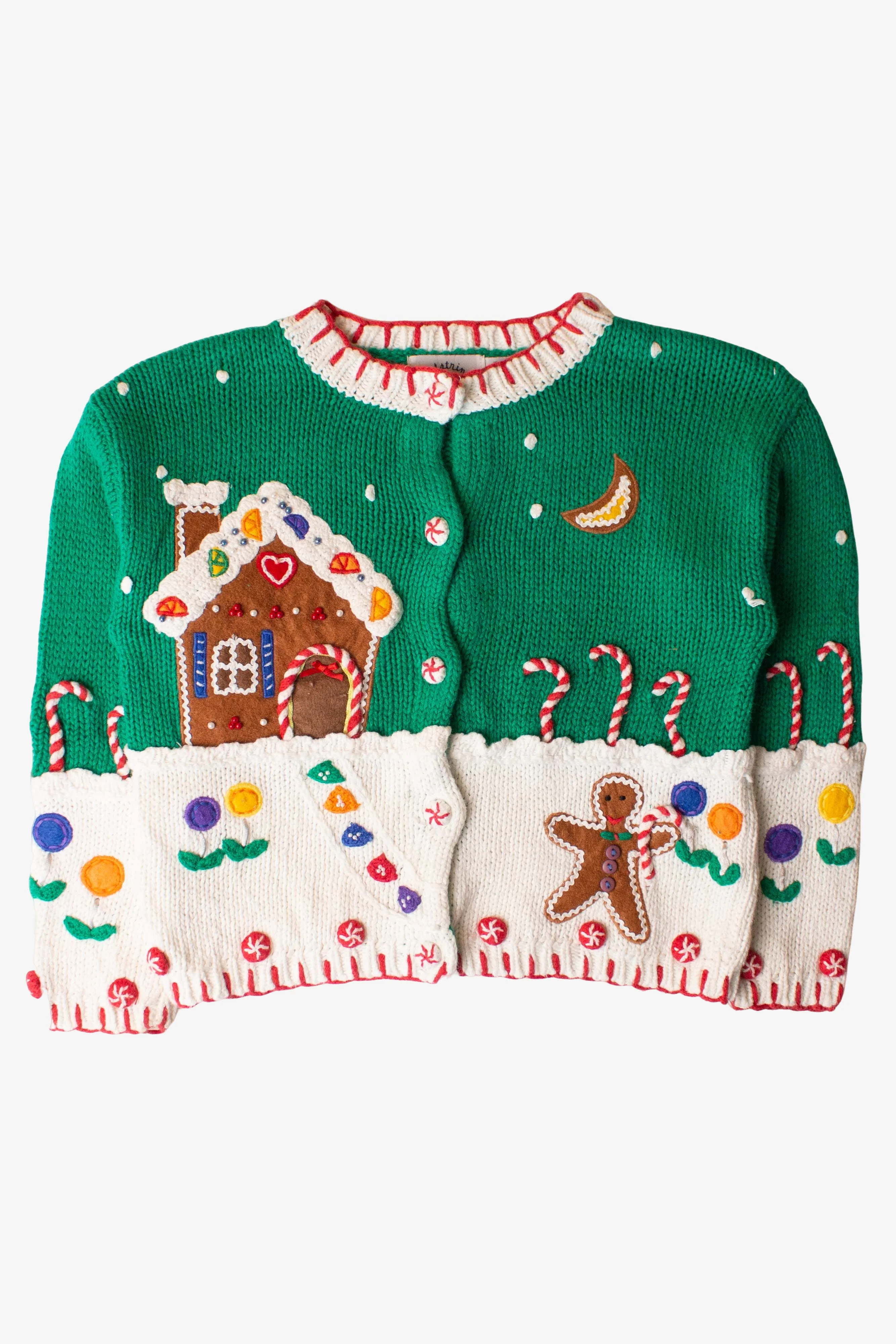 Kids Green Ugly Christmas Cardigan 63884