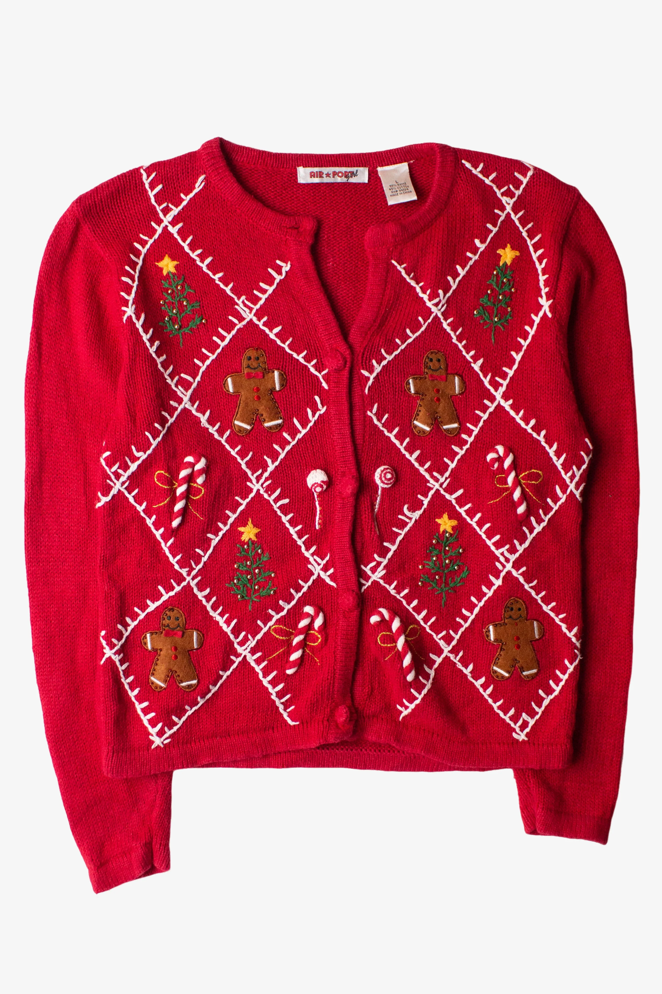 Kids Red Ugly Christmas Cardigan 63851