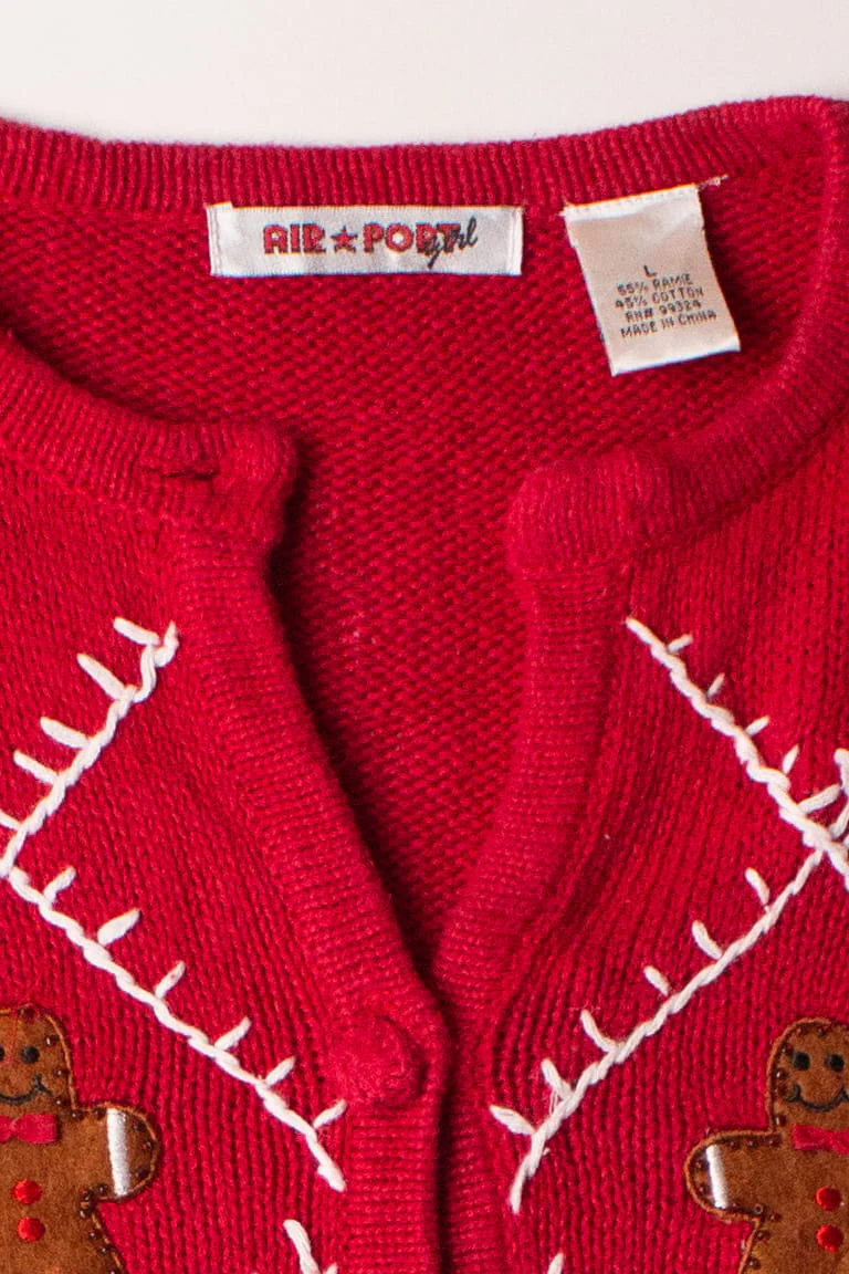 Kids Red Ugly Christmas Cardigan 63851 - Image 3
